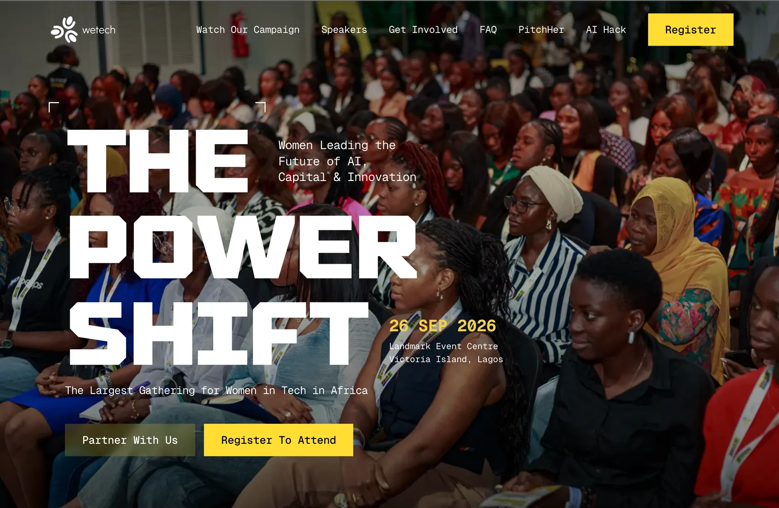 event.wetech.africa — UI and UX design. Open the live site ↗